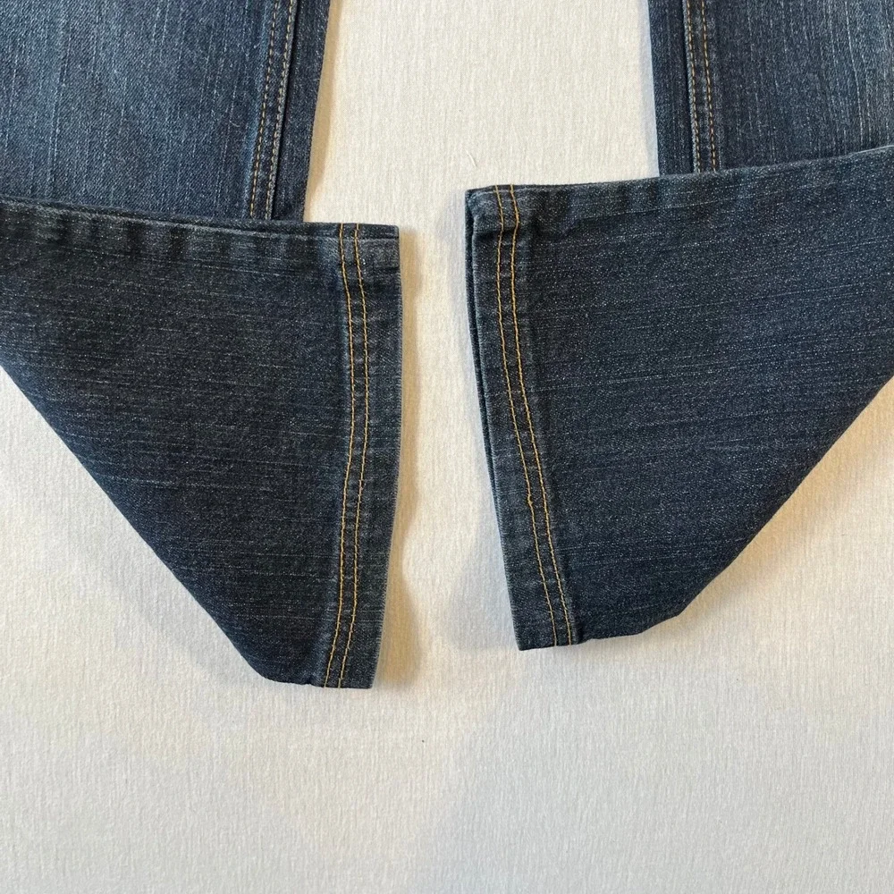 Rocawear Jeans Girls 16 (28x29.5) Dark Wash Embroidered Logo Flap Pocket Denim